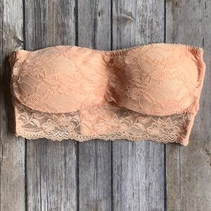 Peachy Lace Bandeau size S